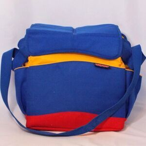 Vtg Fisher Price Insulated Cooler Toy Box Indoor Outdoor Car Travel Organize